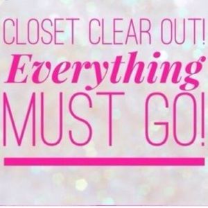 Closet clear out!!!! All items must go!!!
